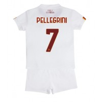 AS Roma Lorenzo Pellegrini #7 Fotballklær Bortedraktsett Barn 2022-23 Kortermet (+ korte bukser)